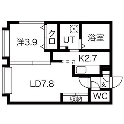 手稲駅 徒歩14分 4階の物件間取画像